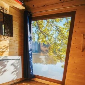 vue sur nature intérieur tiny house