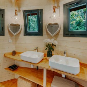 salle de bain cabane